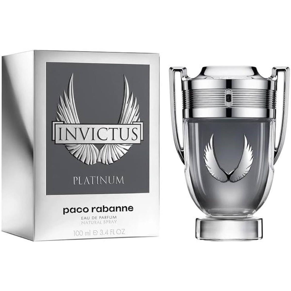 Invictus Platinum Paco Rabanne 3.4 oz / 100 ml Edp Men Cologne Spray