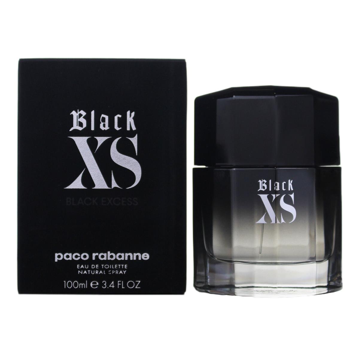 Paco Rabanne Black Xs Eau De Toilette 3.4 Oz / 100 Ml - Spray - Packaging