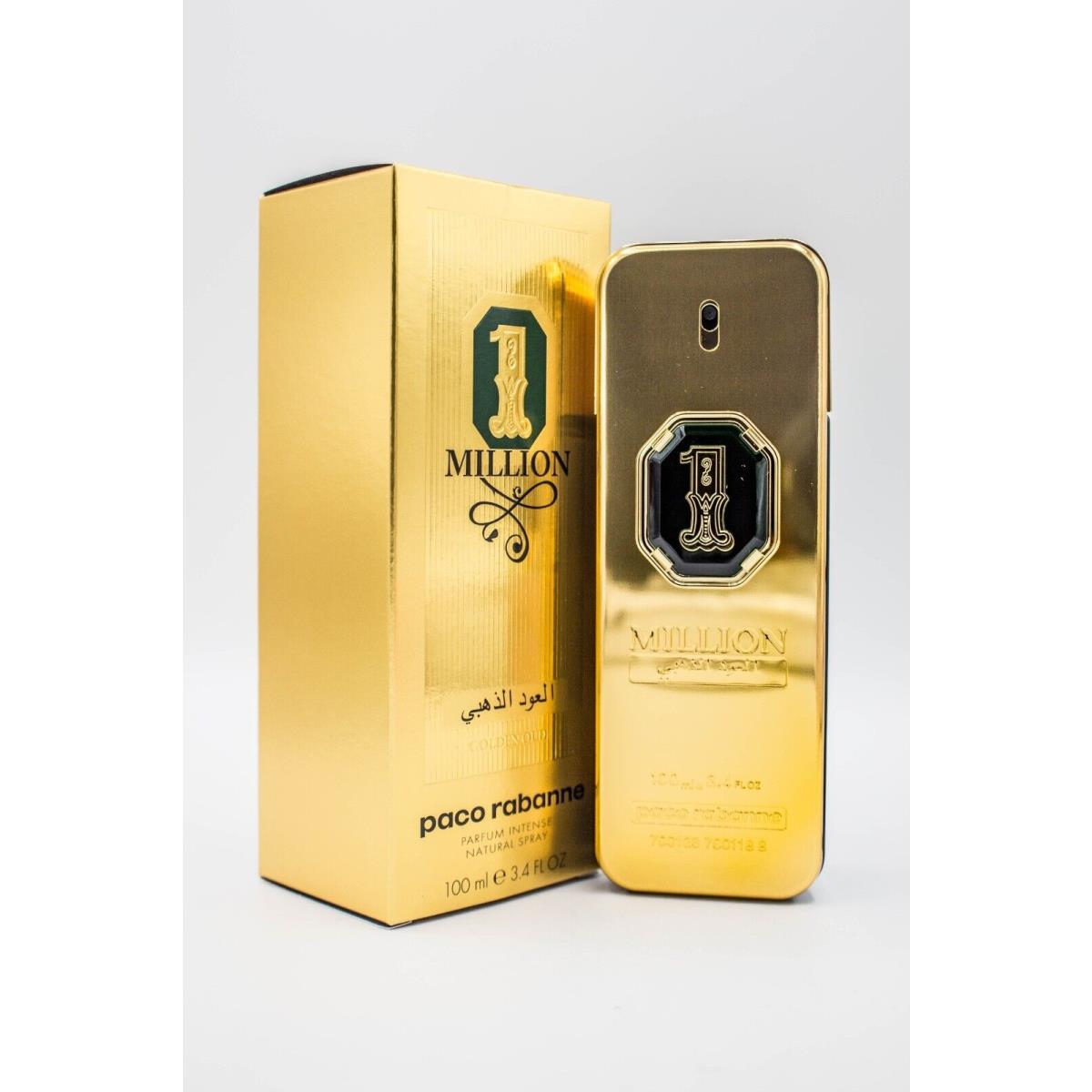 Paco Rabanne 1 Million Golden Oud 3.4 oz / 100ML Parfum Intense Spray For Men