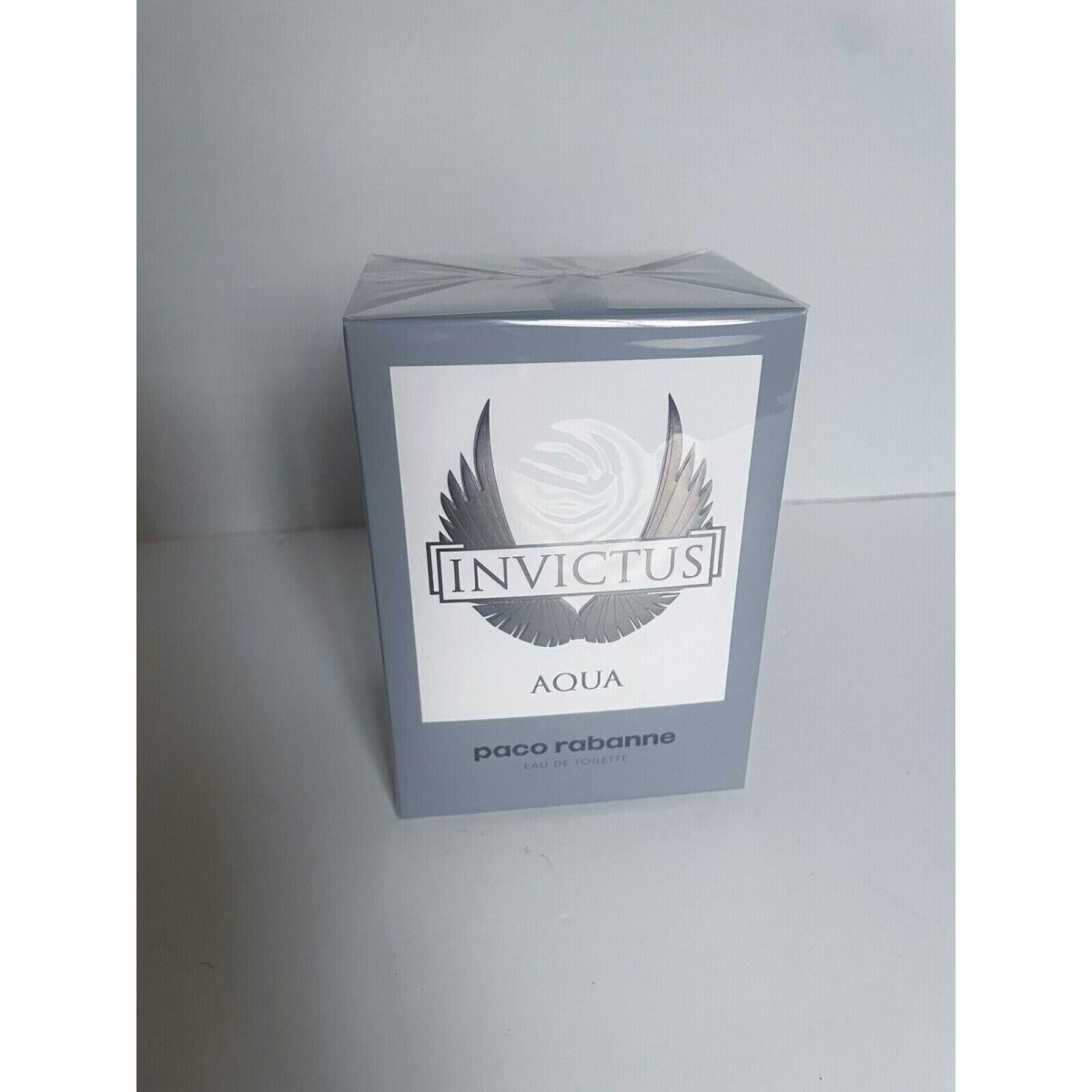 Paco Rabanne Invictus Aqua Eau DE Toilette Spray For Men 3.4 Oz /100 ml Rare