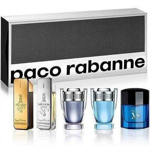 Paco Rabanne Travel Set 5pc Mini 4 x 5ml 1 Million Edt +limited Edition Men