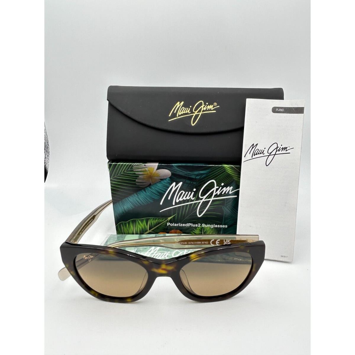 Maui Jim Polarized Sunglasses MJ 820-10E Capri Tortoise Tan Hcl Bronze