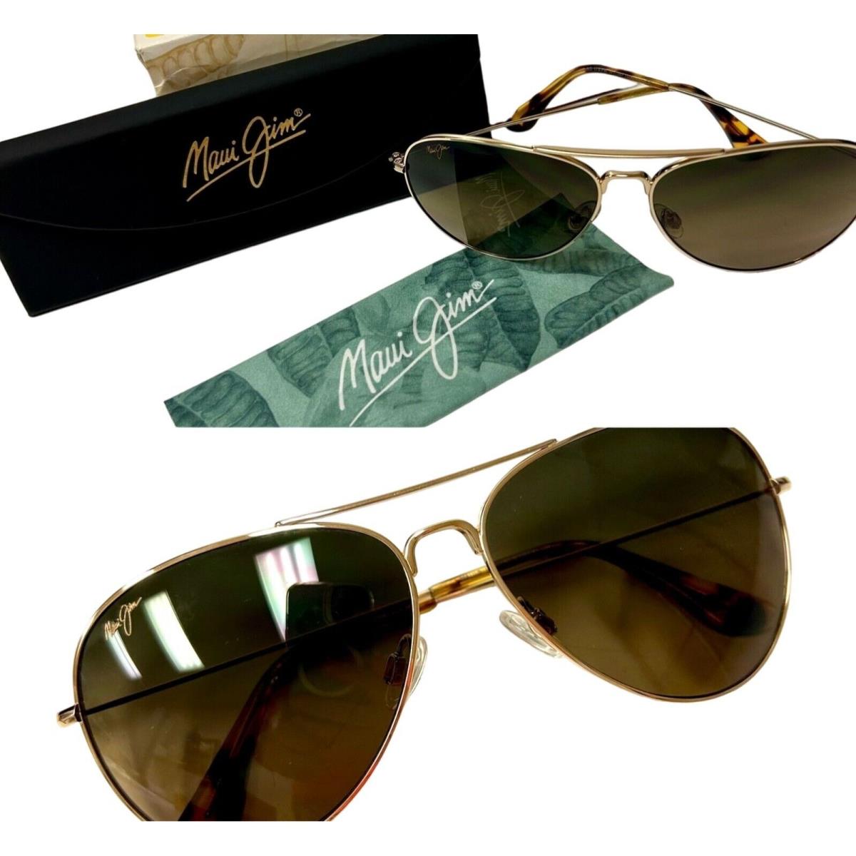 Maui Jim HS264-16 Sunglasses Mavericks Gold Polarized Hcl Bronze Aviators