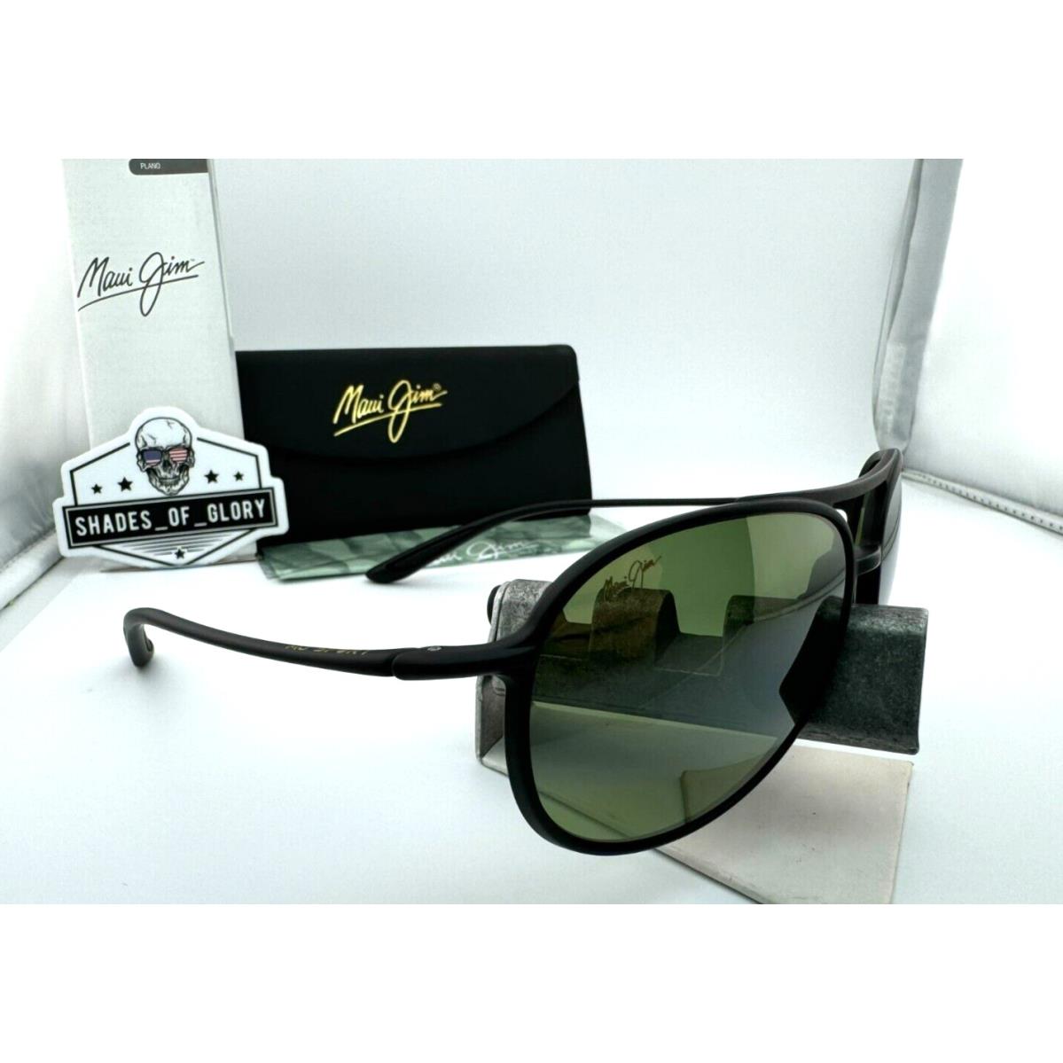 Maui Jim Alelele Bridge MJ 438-2M Black Maui HT Green Polarized Sunglasses