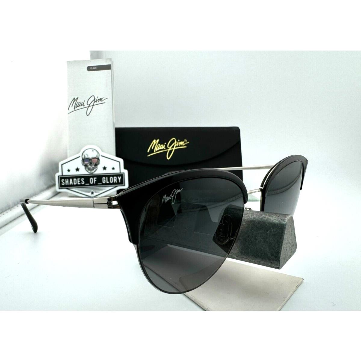 Maui Jim Olili MJ 330-02 Gloss Black with Neutral Grey Polarized Sunglasses