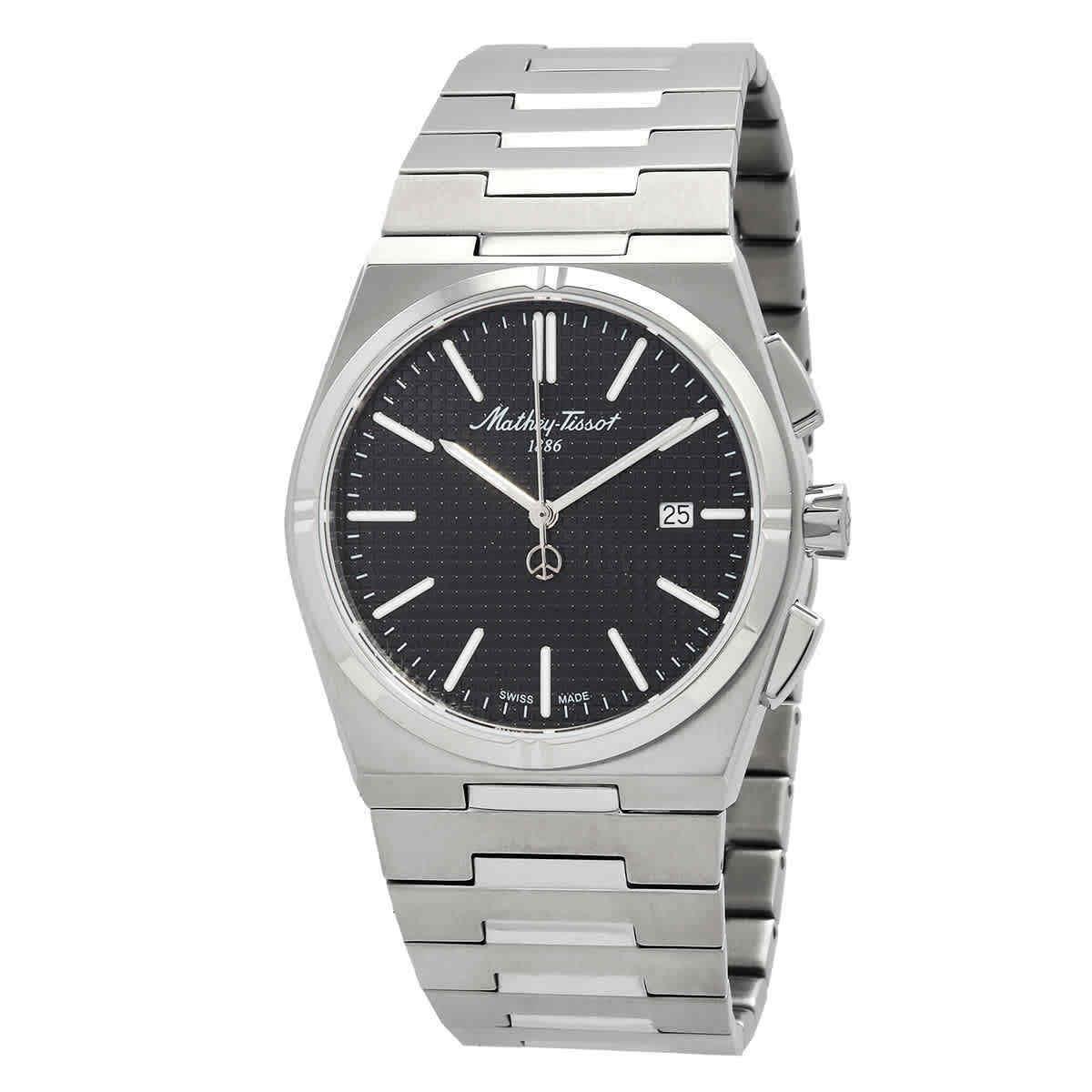 Mathey-tissot Quartz Black Dial Men`s Watch H117AN