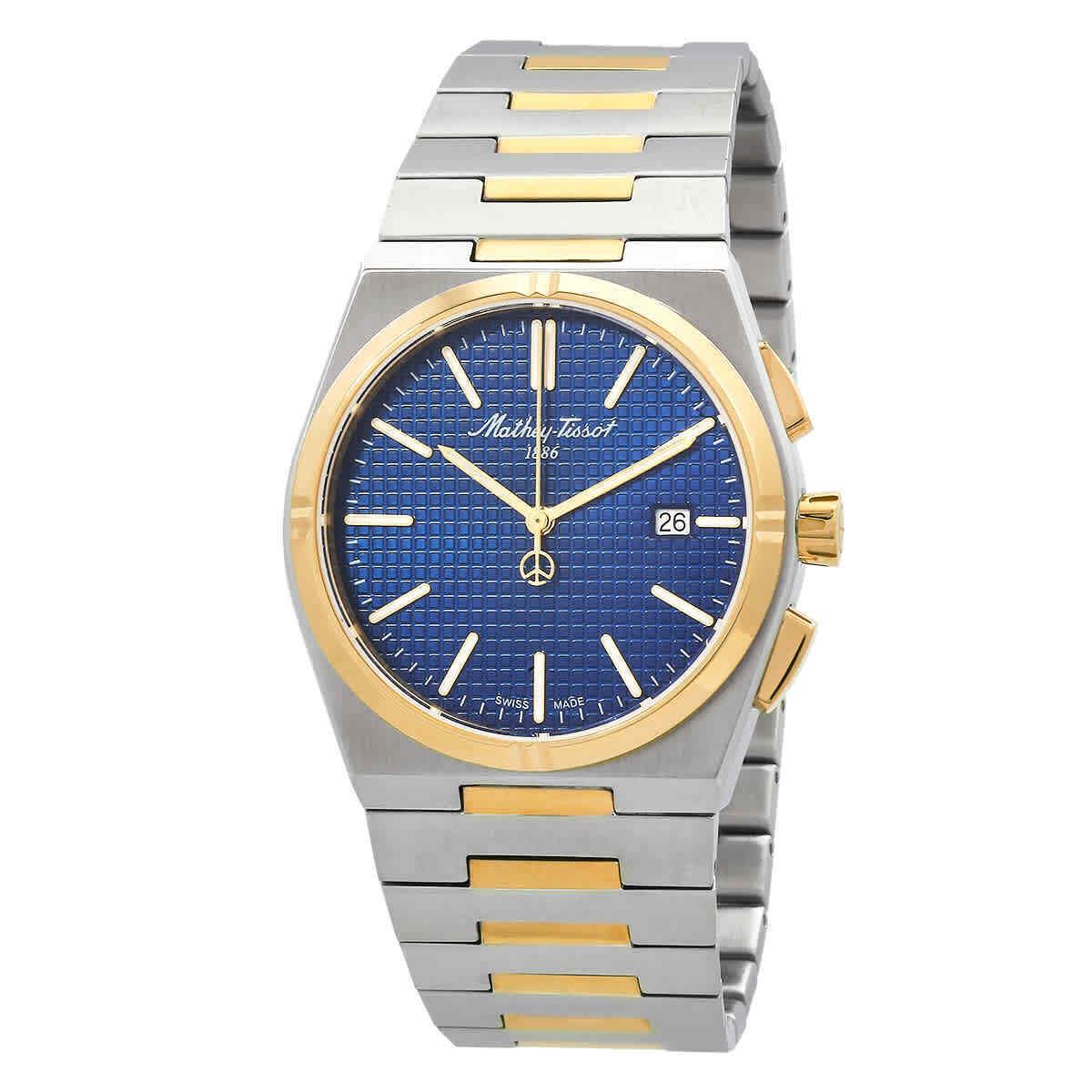 Mathey-tissot Quartz Blue Dial Men`s Watch H117BBU