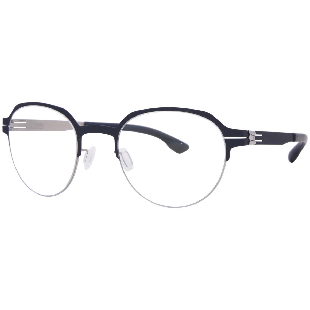 Ic Berlin Ari IC5003 Eyeglasses Women`s Marine Blue/pearl Full Rim 50mm