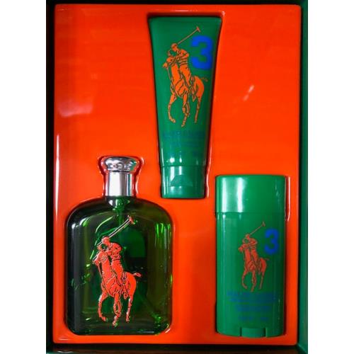 The Big Pony Ralph Lauren Men Select 1 4.2 oz Edt + 3.4 oz Gel + 2.93 oz Deo