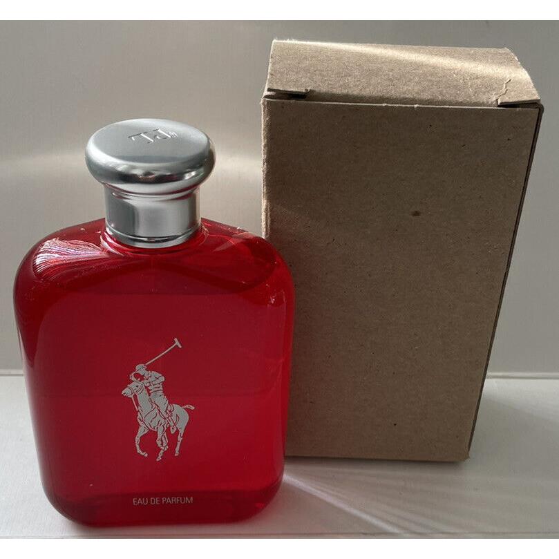 Ralph Lauren Polo Red Men`s 4.2oz Edp Spray Read Listing In Brown Box W/cap