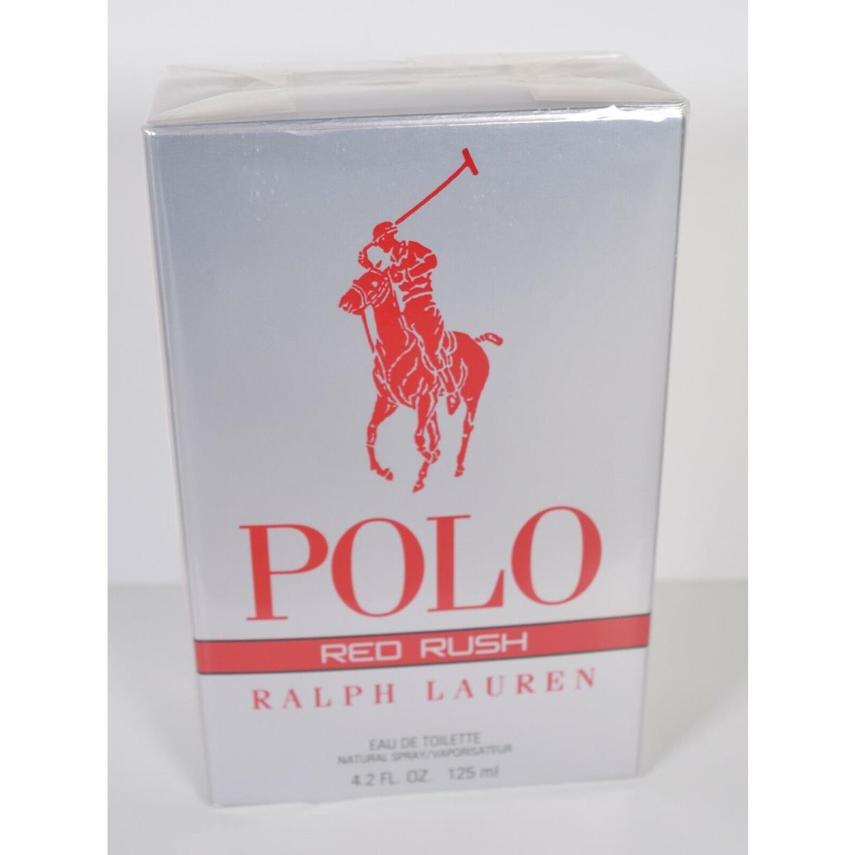 Polo Ralph Lauren Red Rush Eau Deo Toilette Natural Spray 125 ml 4.2 Oz