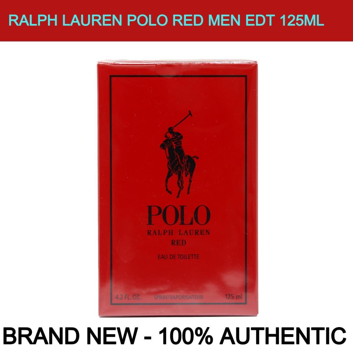 Ralph Lauren Polo Red Eau de Toilette Men 4.2oz Spray Bottle