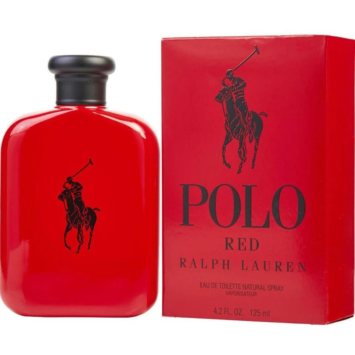 Polo Red BY Ralph Lauren 4.2 Fl.oz 125 ML Eau DE Toilette Spray