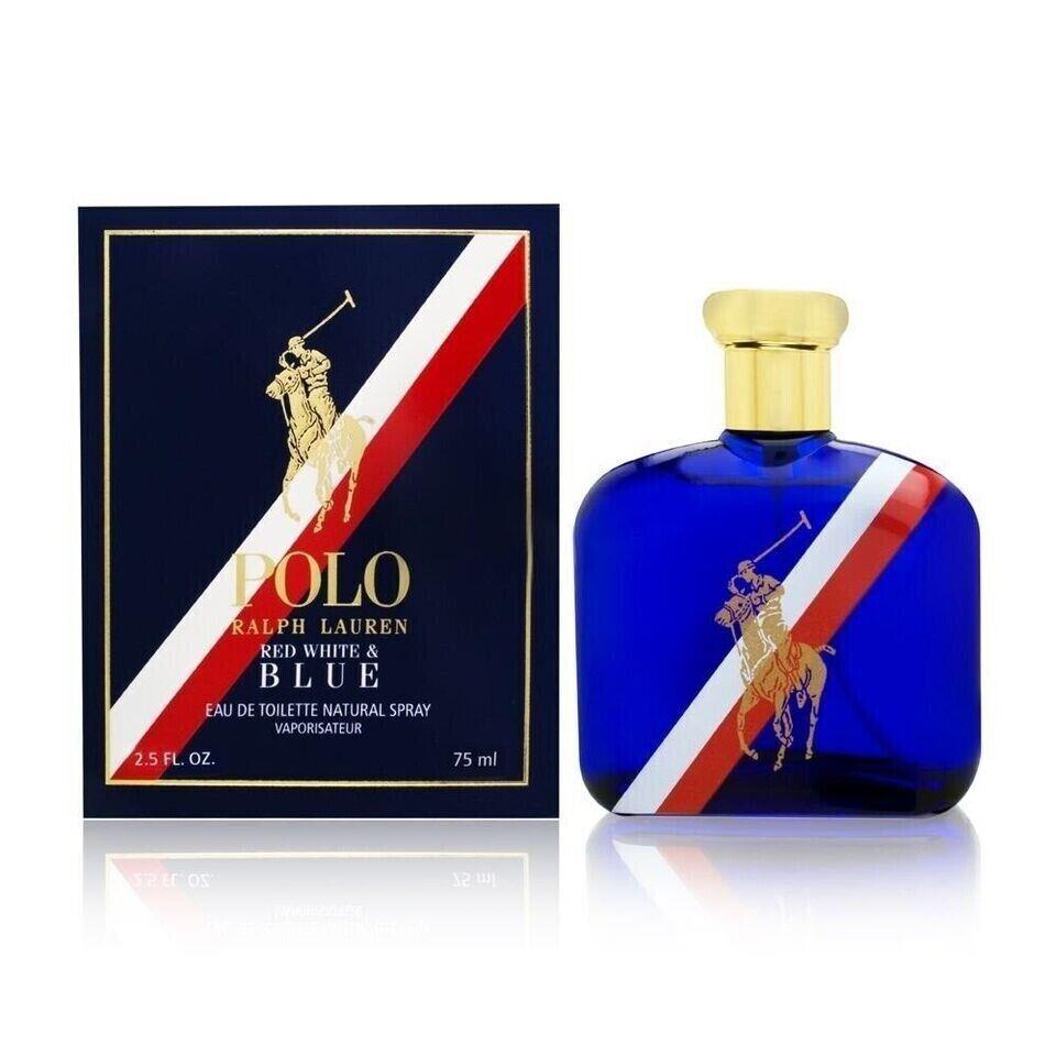 Polo Ralph Lauren Red White Blue For Men 2.5 FL OZ / 75 ML Edt Spray