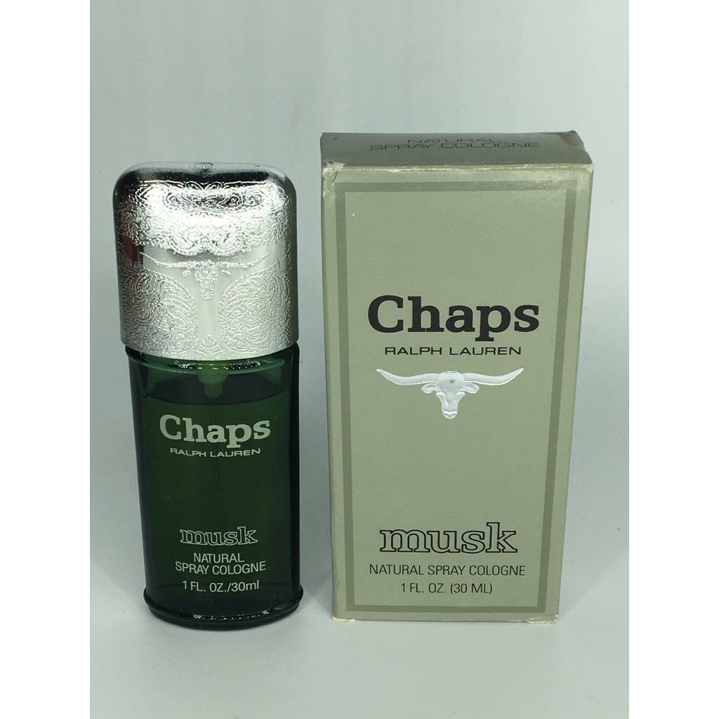 Chaps by Ralph Lauren Musk Natural Spray Cologne 1oz Low Filled- Box is Damaged