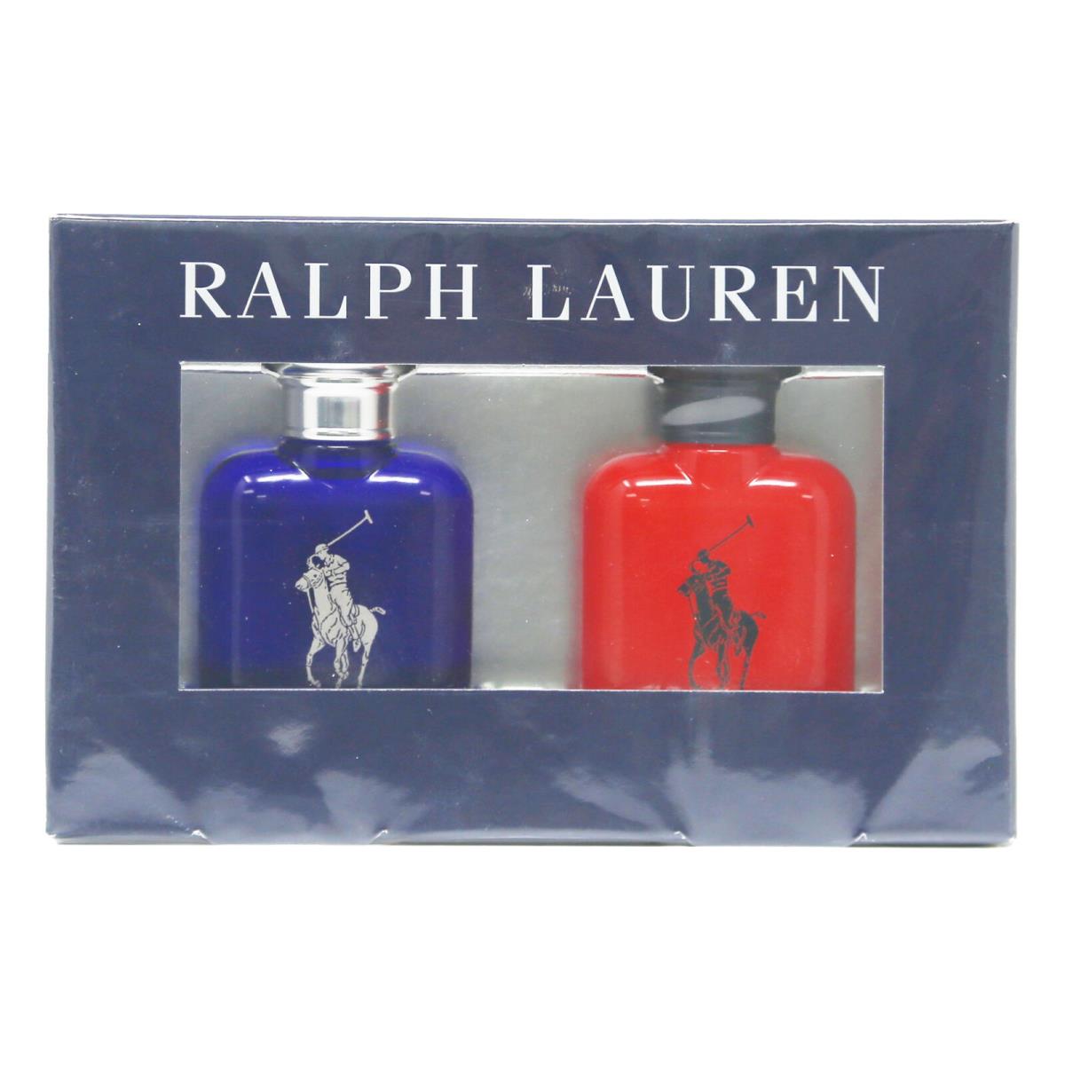 Ralph Lauren Polo Blue and Red Men`s Mini Gift Set 15ml/0.5oz Each