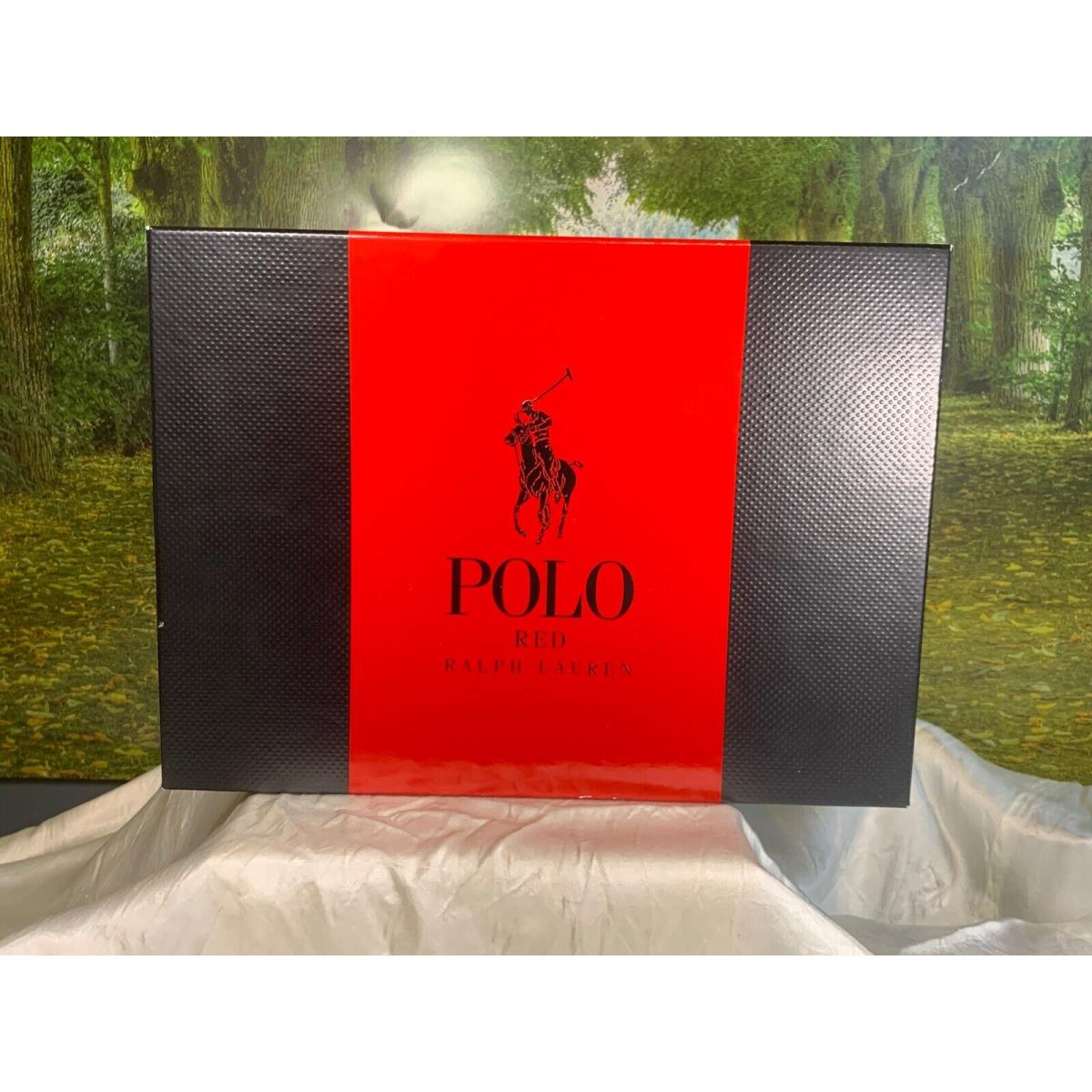 Polo Red Ralph Lauren 125ML Edt Sp/ 40ML Edt Sp/ 100ML Aftershave Balm Gift Set