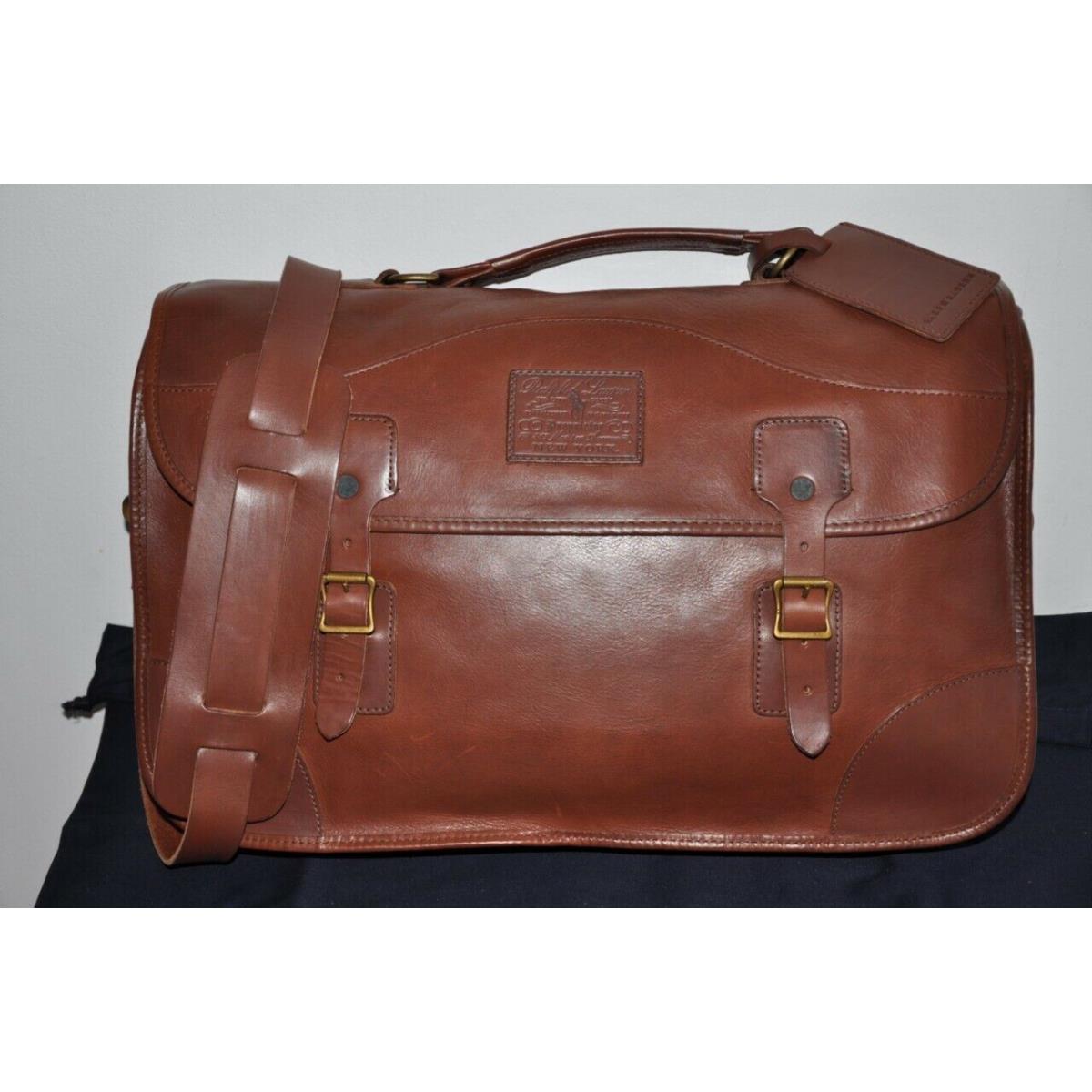 Ralph Lauren Full Leather Shoulder Briefcase Messenger Bag