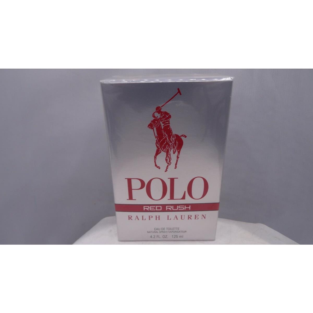 Polo Red Rush by Ralph Lauren Men`s Edt Spray 4.2 oz