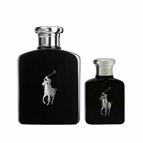 Ralph Lauren Polo Black 2 Pcs Set For Men: 4.2 Eau DE Toilette Spray + 0.5 OZ Eau DE Toilette