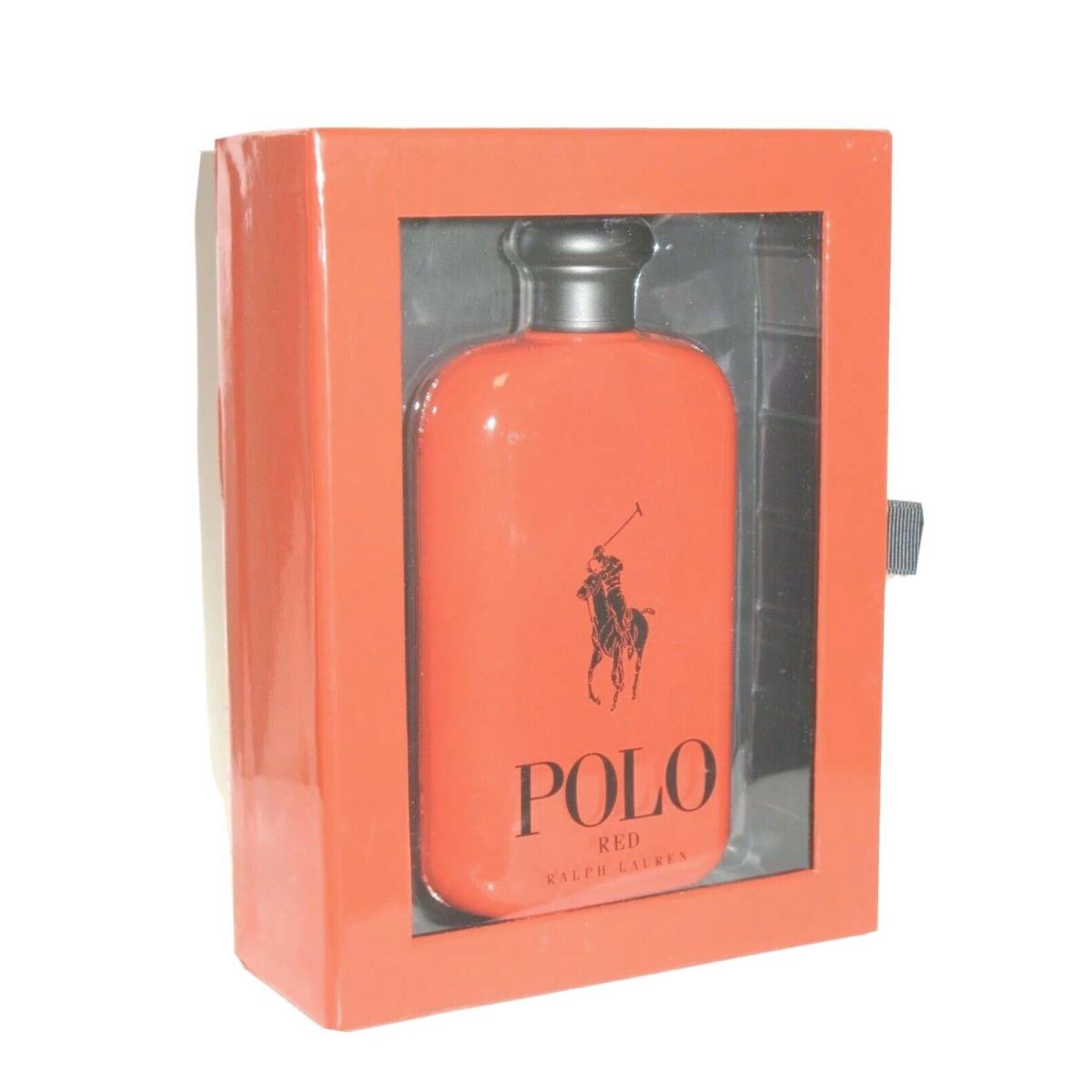 Ralph Lauren Polo Red Eau De Toilette For Men 6.7 oz / 200ml Edt Window Box