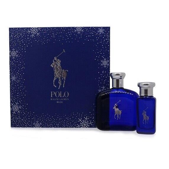 Polo Blue By Ralph Lauren 2 Pieces Set Men 4.2 oz 1.0 oz Eau de Toilette