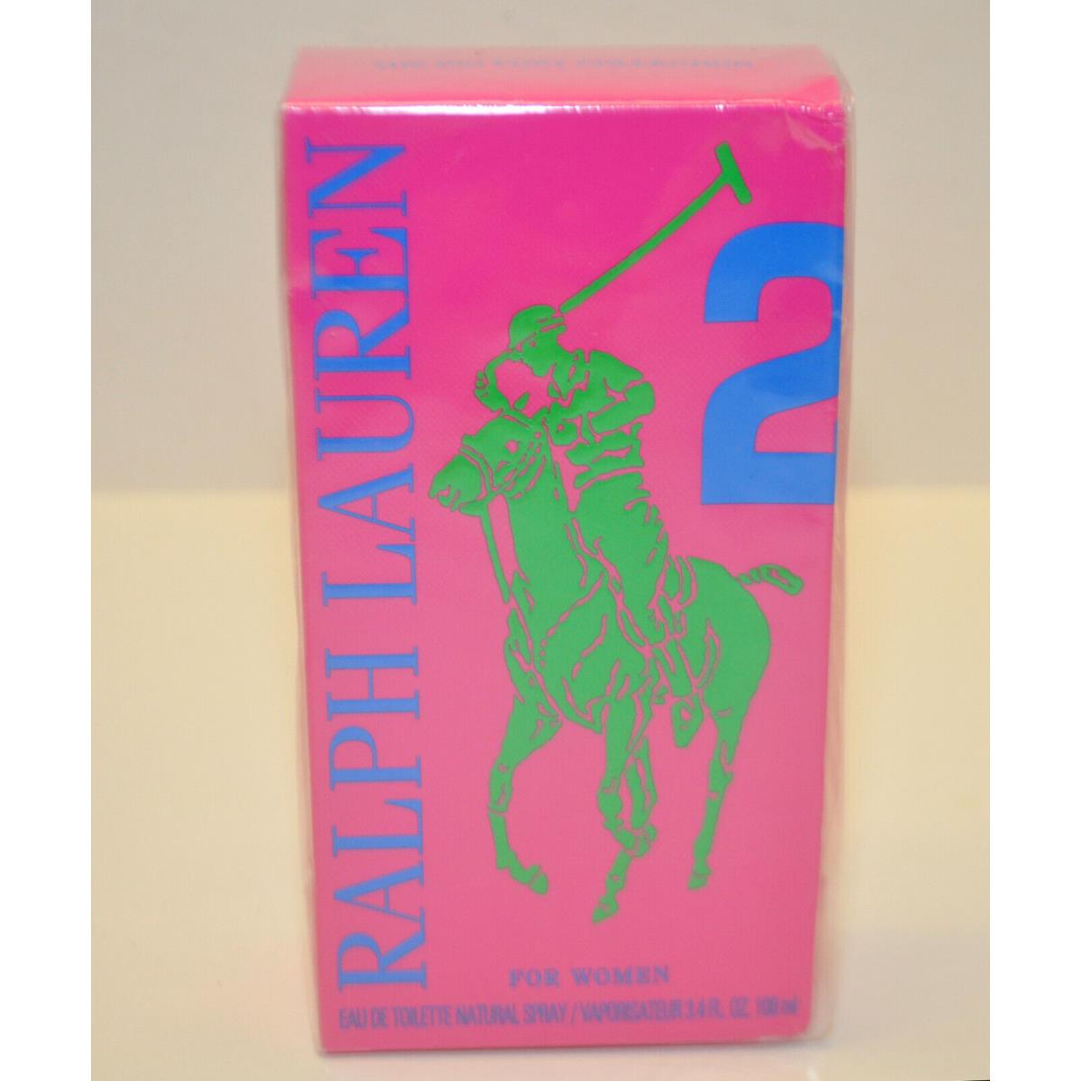 Ralph Lauren Polo Big Pony Pink 2 Edt 3.4 oz 100 ml Spray