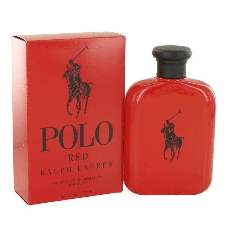 Polo Red Ralph Lauren Men 4.2 oz 125 ml Eau De Toilette Spray - Red