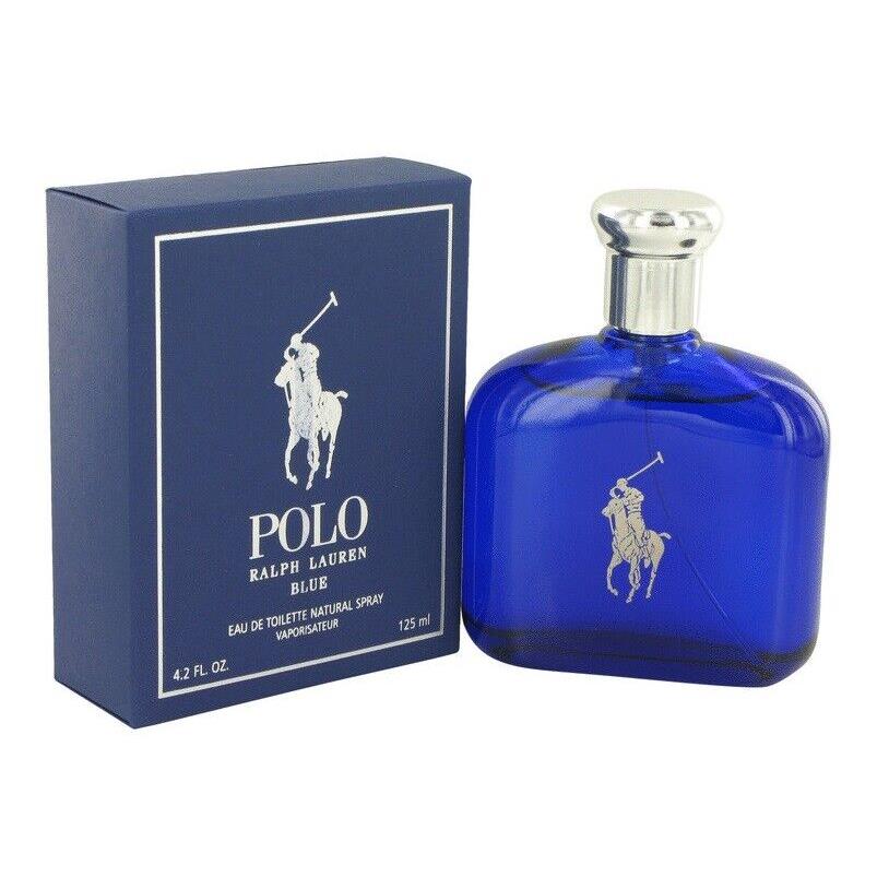 Polo Blue By Ralph Lauren Men 4.2 oz 125 ml Eau De Toilette Spray