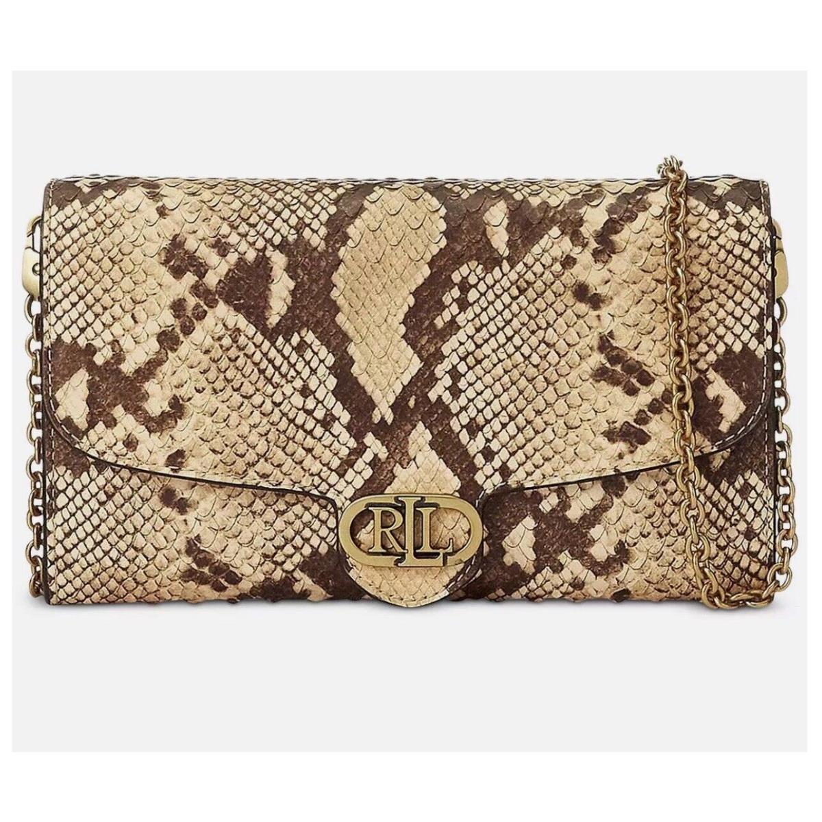 Lauren Ralph Lauren Faux-snakeskin Adair Crossbody Small Bag