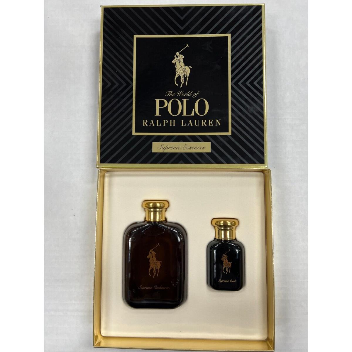 Polo Supreme Cashmere by Ralph Lauren 2 Piece 4.2 oz Edp Spray Plus Supreme Oud