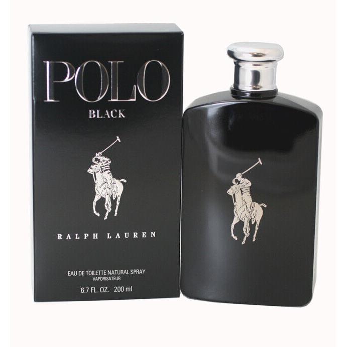 Ralph Lauren Polo Black Edt For Men - 6.7 oz / 200 ml - Spr