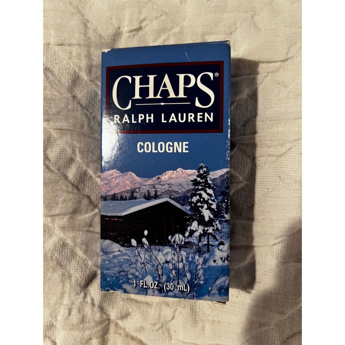 Ralph Lauren Chaps Cologne 1 Oz. Splash Delivery Long Horn Cap