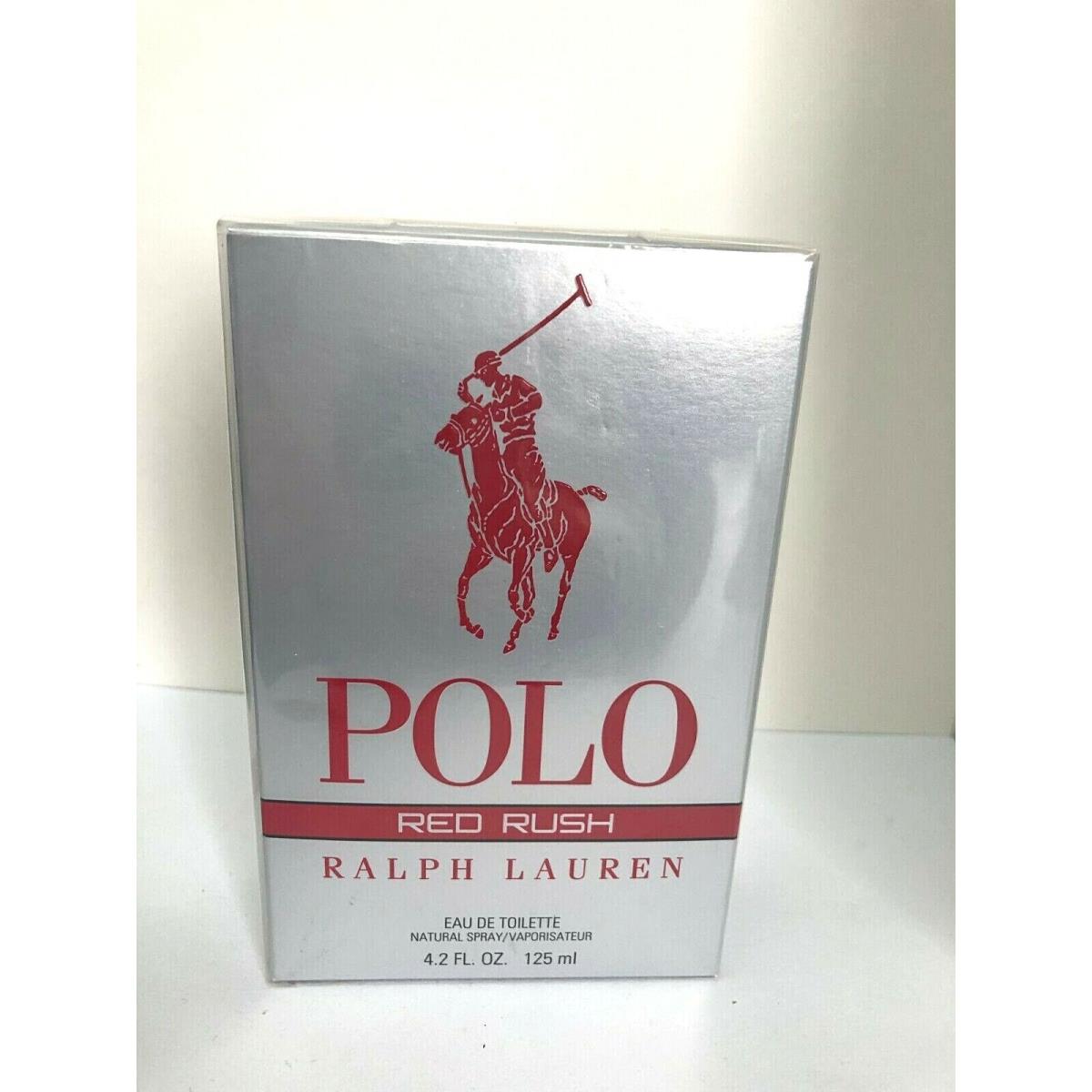 Ralph Lauren Polo Red Rush Men Eau De Toilette Spray 4.2 Oz / 125 ml