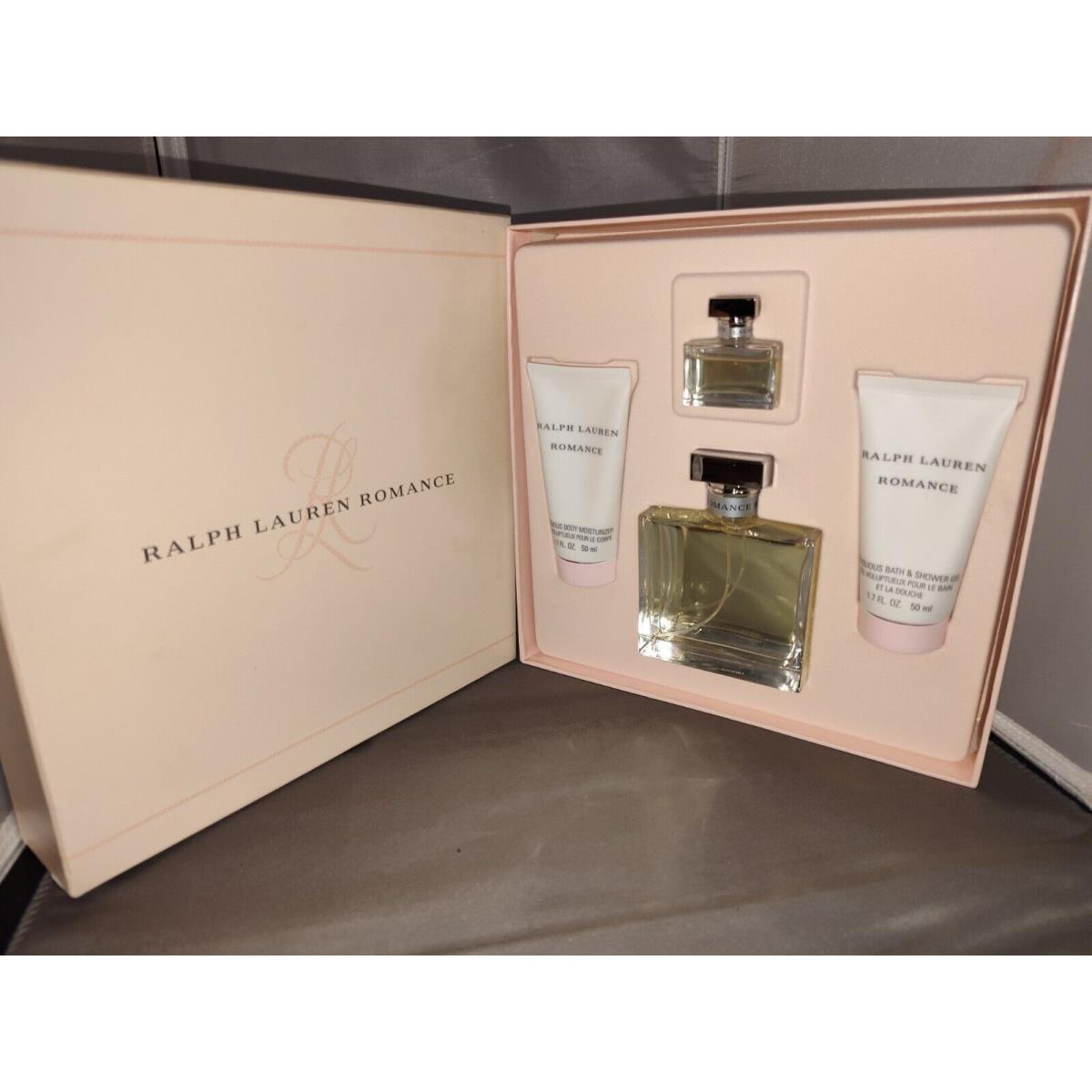 Ralph Lauren Romance Perfume Lotion Shower Gel Travel Size Set