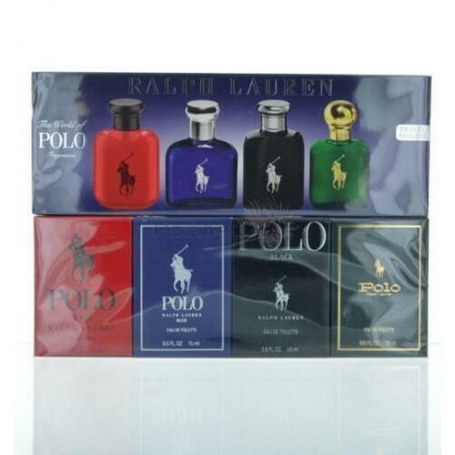 Polo World Of Mini Coffret By Ralph Lauren 4 Piece 0.5 oz Travel Gift Set