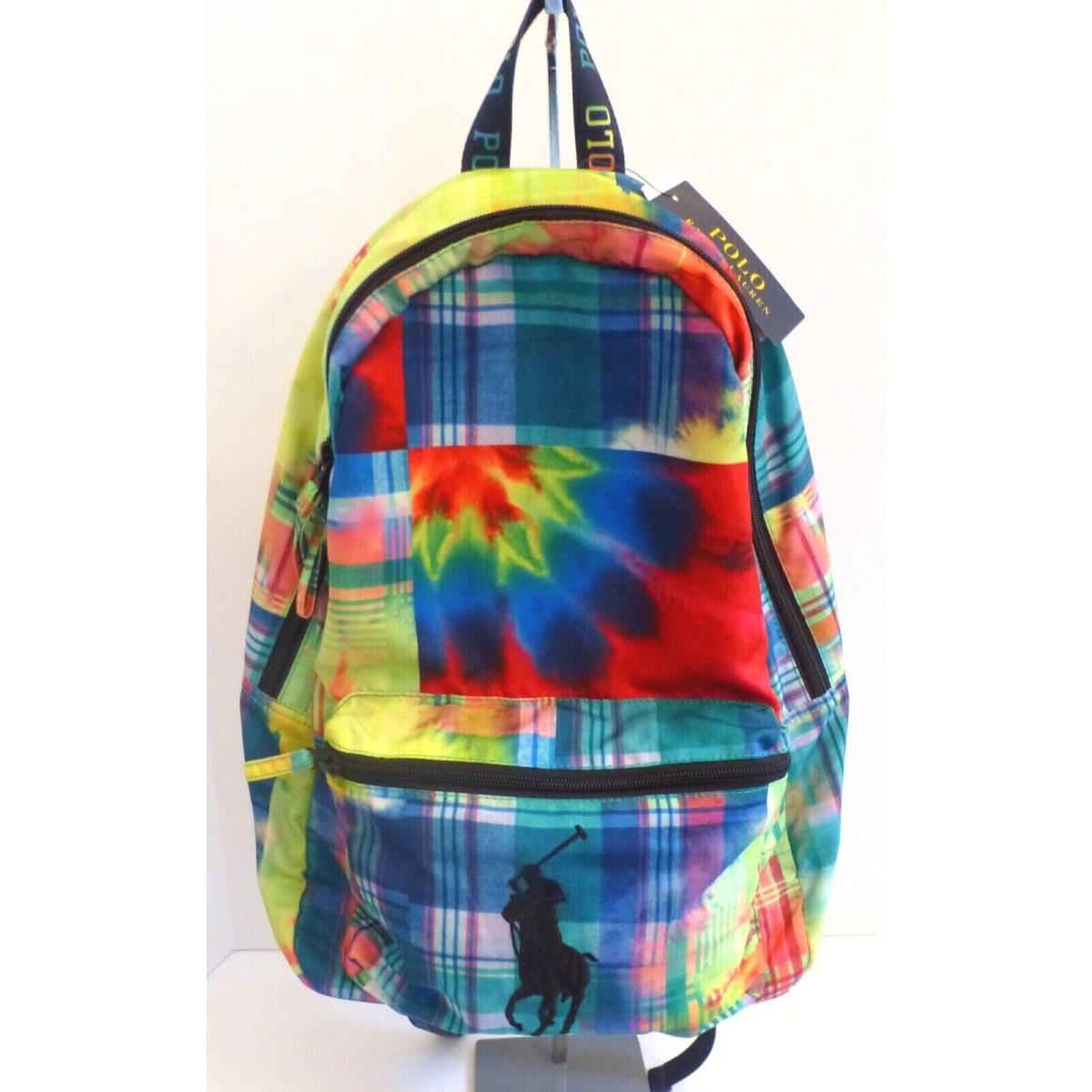 Ralph Lauren Limited Edition Colorful Tie Dye Unisex Backpack Retail