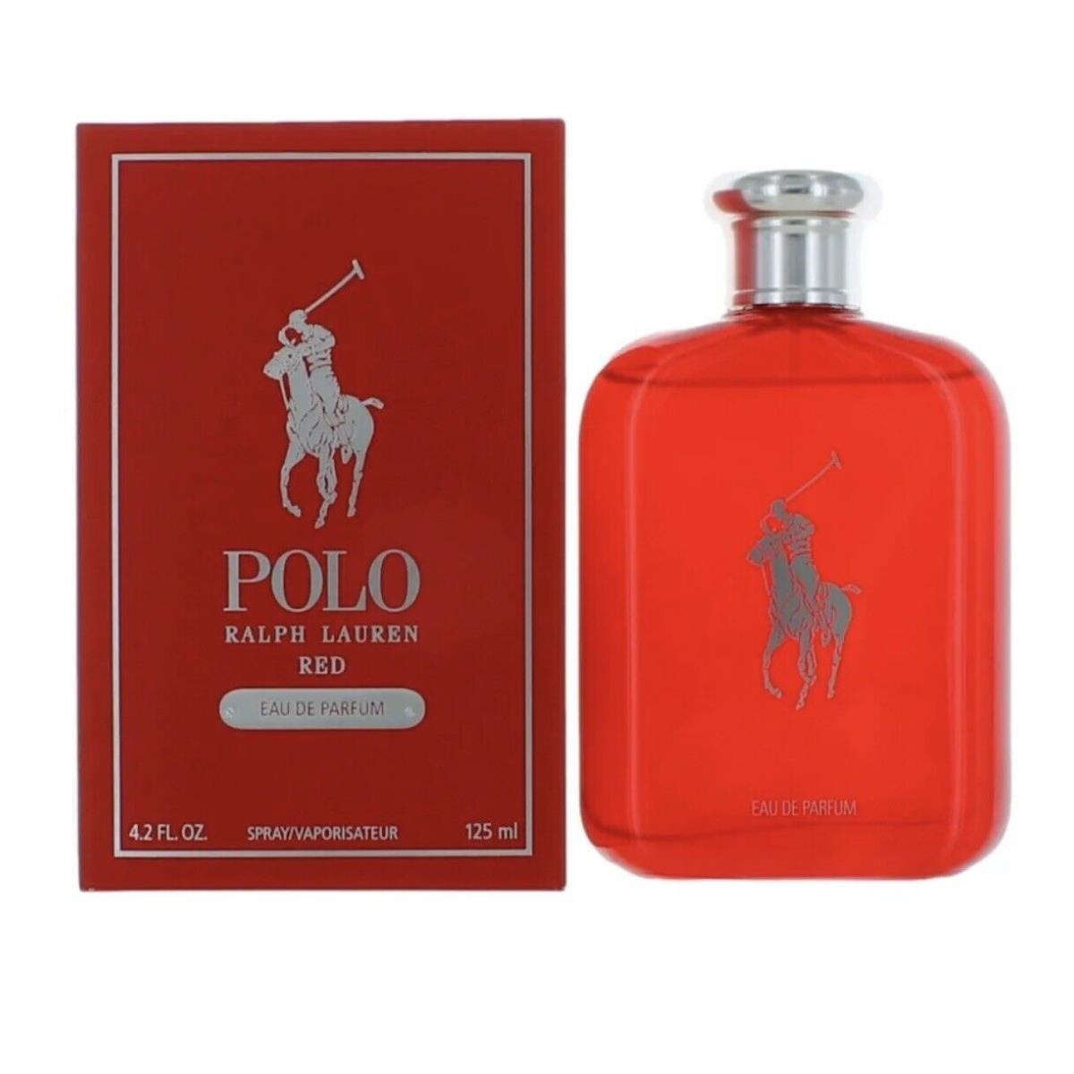 Polo Red by Ralph Lauren Eau De Parfum For Men 4.2 Oz No Cello