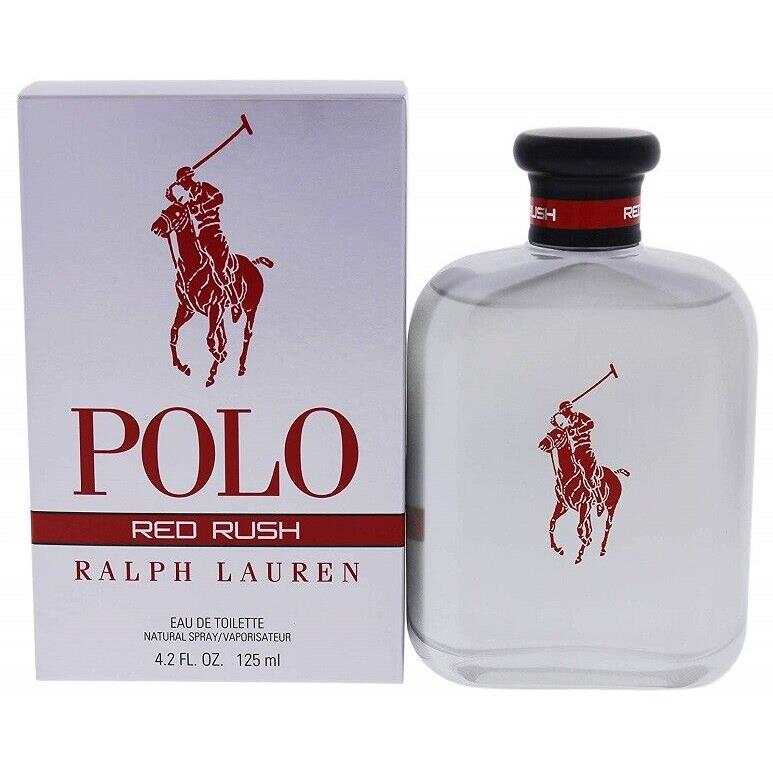 Polo Red Rush Ralph Lauren 4.2 oz / 125 ml Eau de Toilette Men Cologne Spray