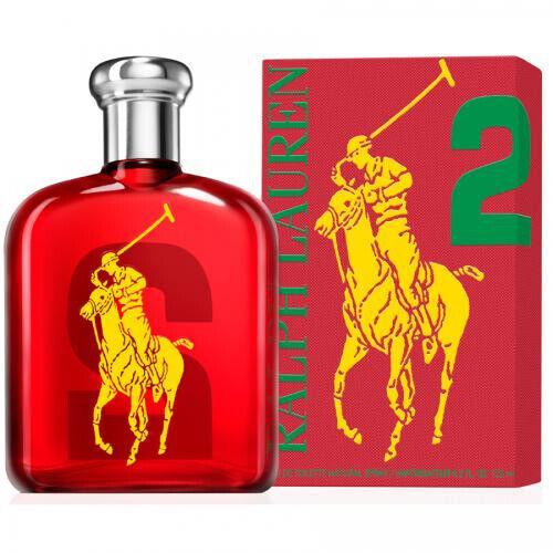 Polo Big Pony 2 Red by Ralph Lauren 4.2 oz / 125 ml Edt Spray Men Rare Seal Box