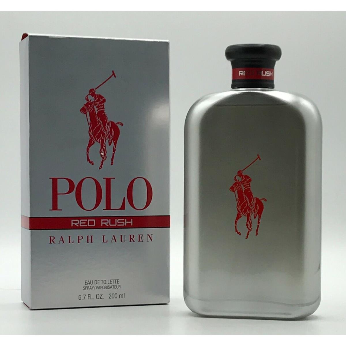 Ralph Lauren Polo Red Rush Man Cologne 6.7 oz Spray