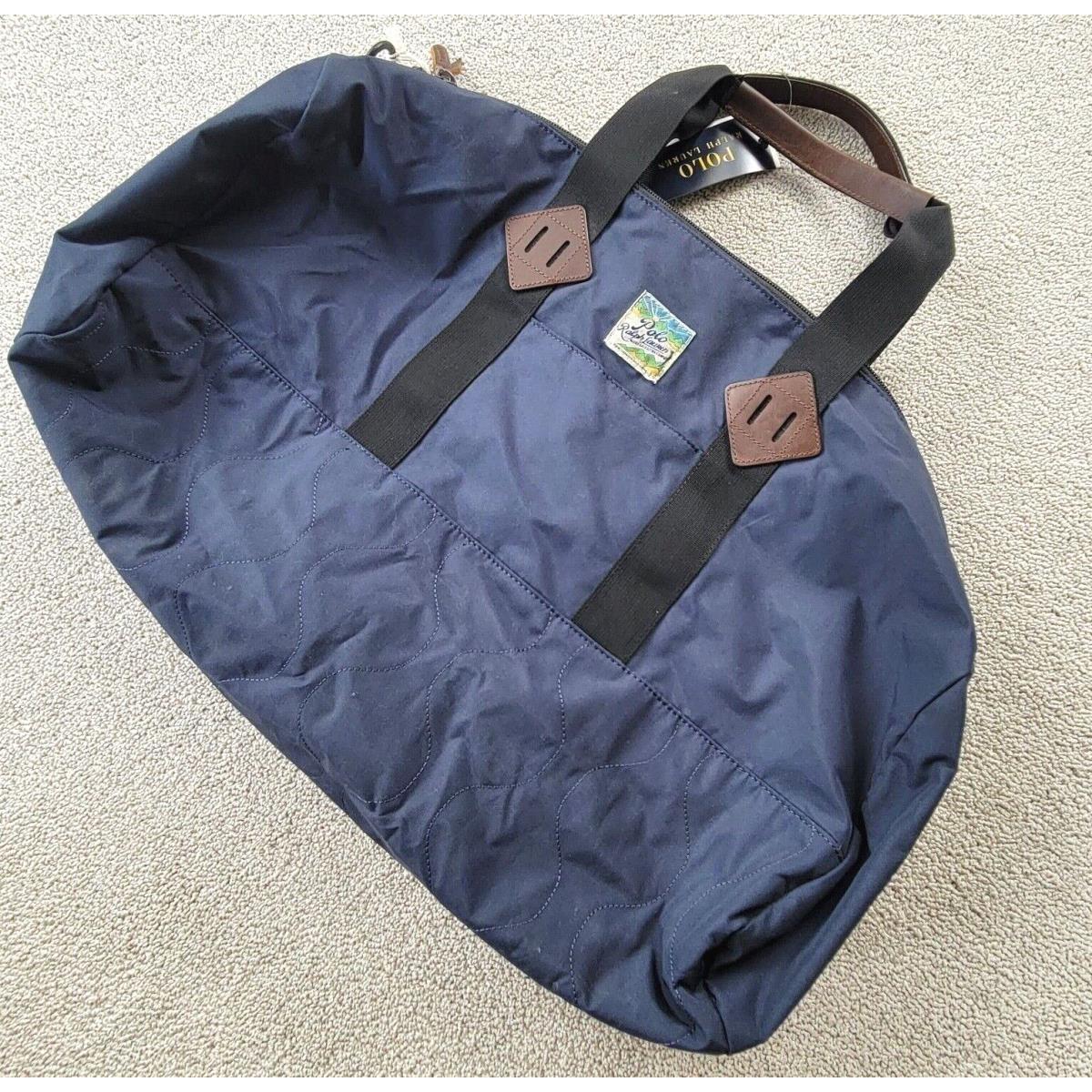 Polo Ralph Lauren Mountain Travel Duffle Bag Blue/navy Lightweight Polyester