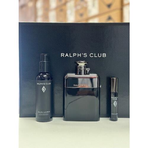 Ralph`s Club Ralph Lauren 3.4 oz Edp Cologne Men 3 Piece Set