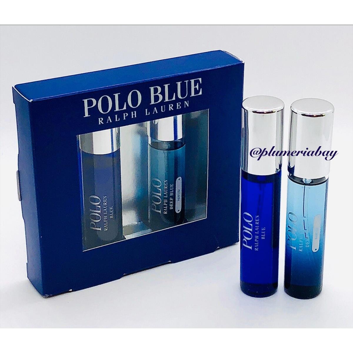 Polo Ralph Lauren Deep Blue Parfum+blue Eau de Toilette Travel Spray Duo 2x 10mL