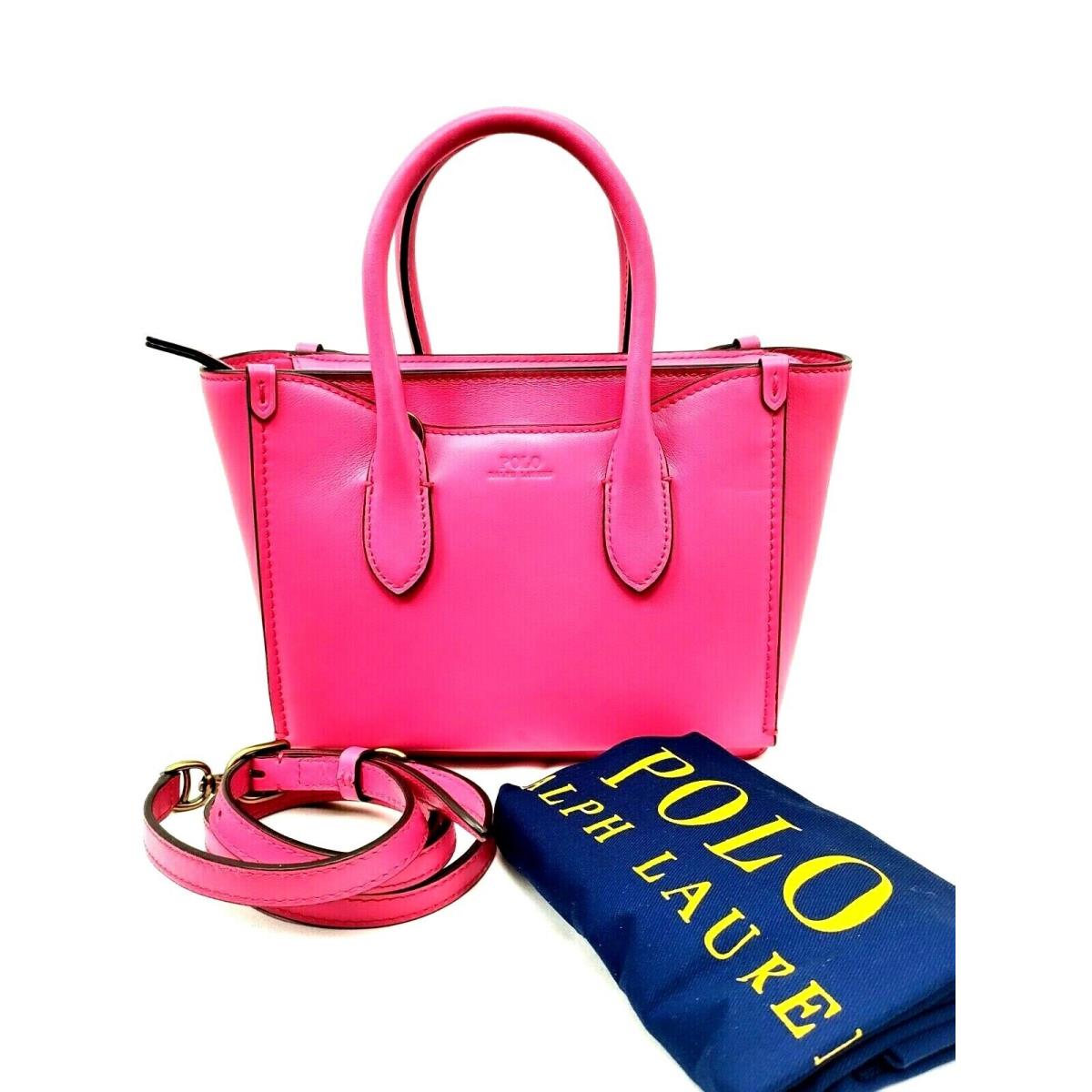 Ralph Lauren Polo Pink Top Handle Satchel Crossbody Women`s Handbag