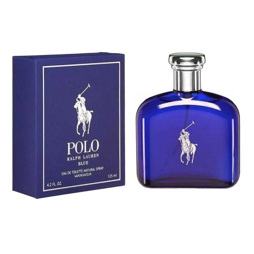 Polo Blue Ralph Lauren Men 4.2 oz 125 ml Eau De Toilette Spray