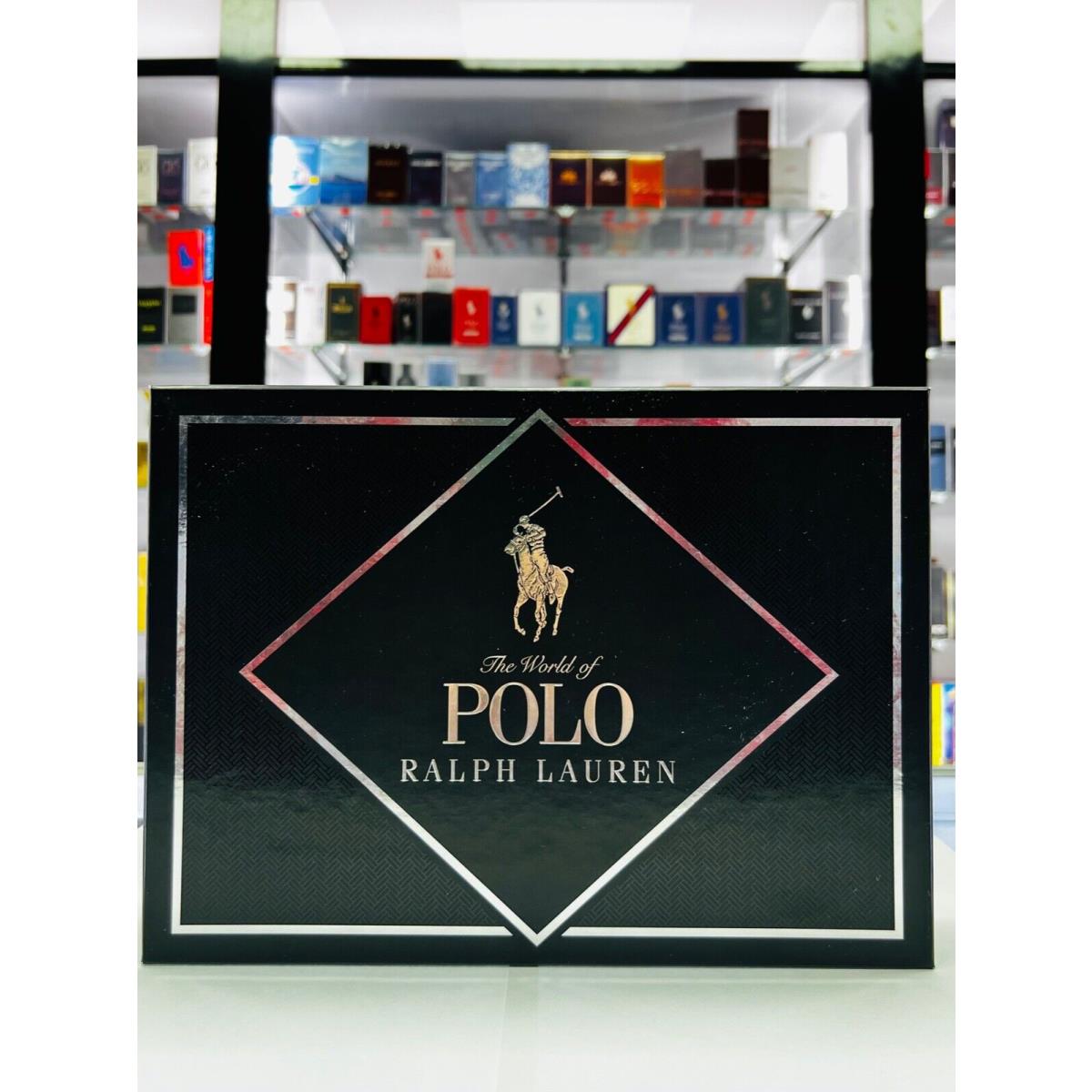 Ralph Lauren Polo Double Black Eau De Toilette For Men 3 Pcs Gift Set