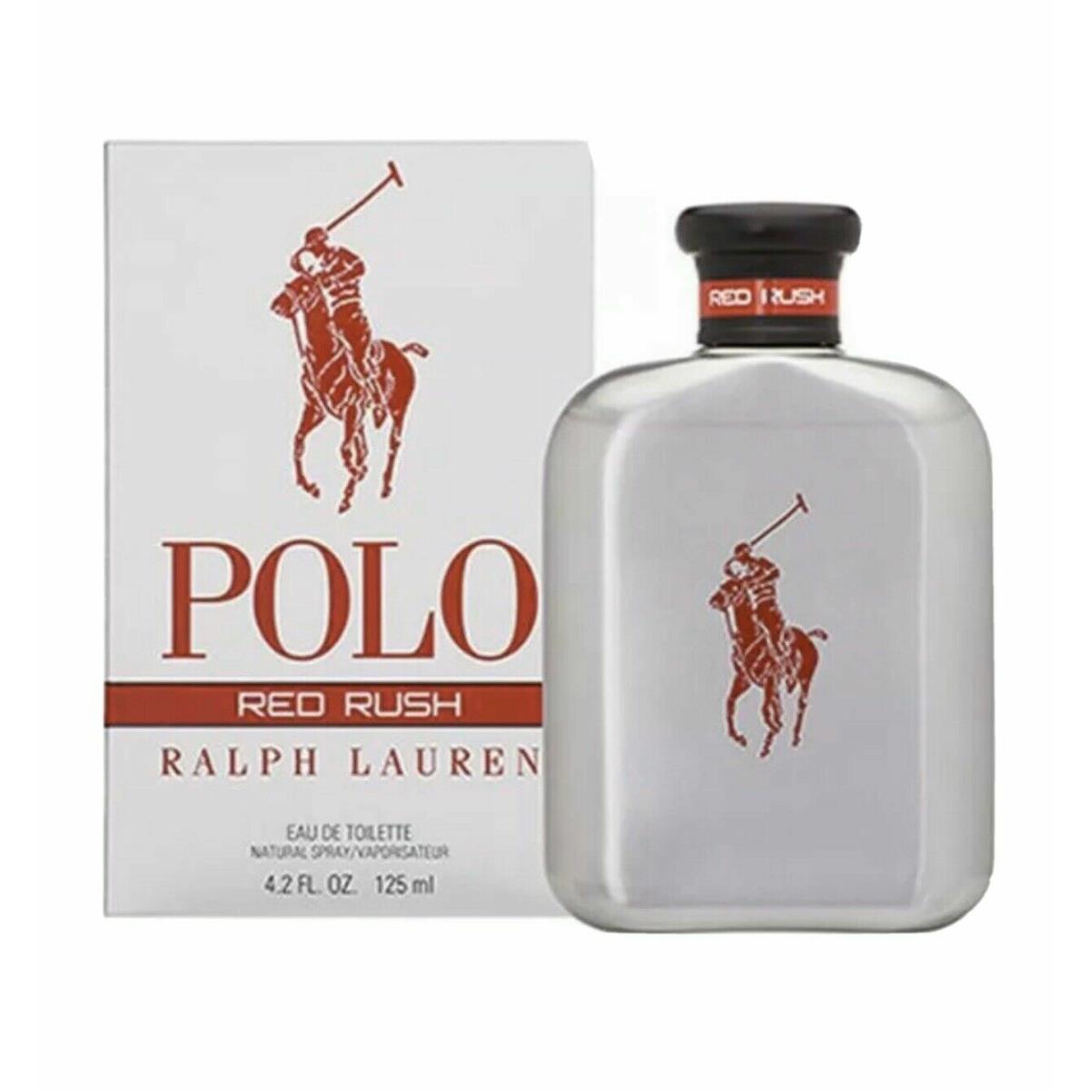 Polo Red Rush Ralph Lauren Men Cologne 4.2 OZ Eau de Toilette Spray