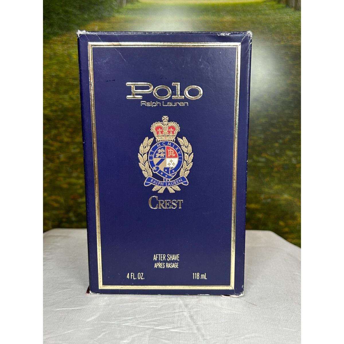 Polo Ralph Lauren Crest Cosmair 118ML Aftershave Vintage Splash GFT2 W/box