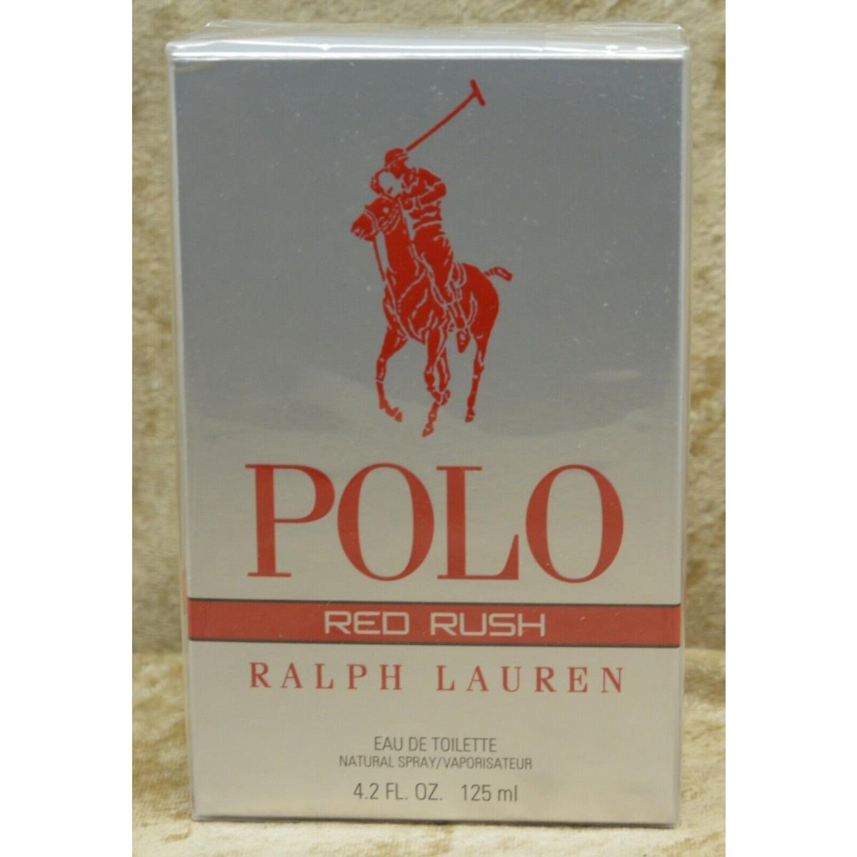 Polo Red Rush Ralph Lauren Eau DE Toilette 4.2 Oz. 125 ML